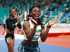 Sports Minister Senator John Owan Enoh Extols Tobi Amusan’s Historic Achievement in Astana