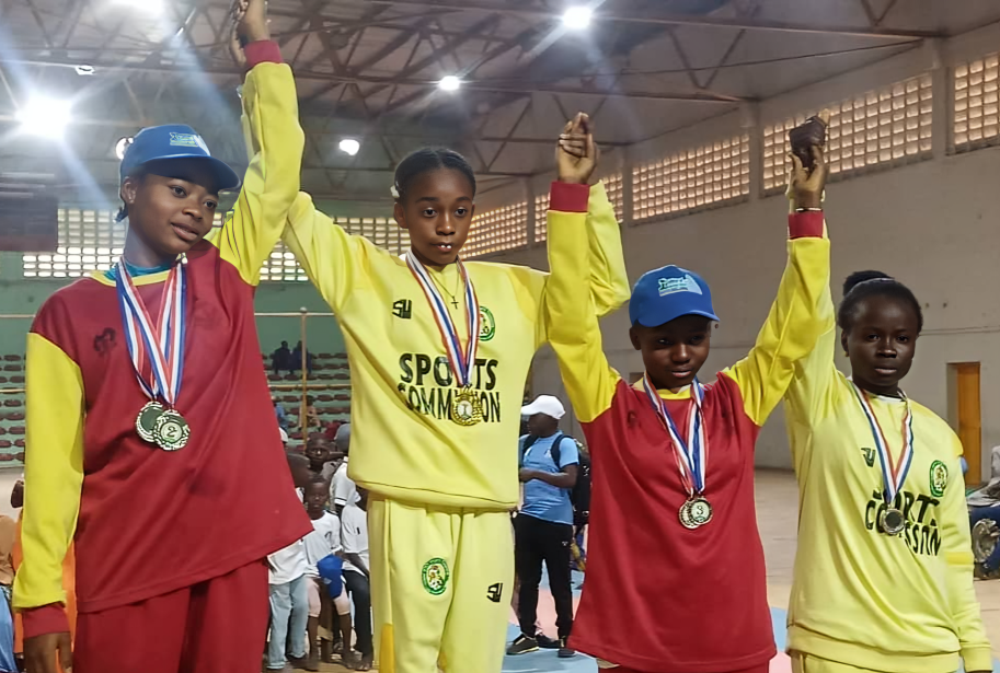 Munyal after winning Four medals at the Northeast Gymnastic Championship